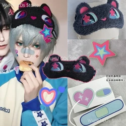 Anime Alien Stage Till Cosplay Costumes Eye Cover Unisex Warm Sleeping Mask Hairpins Stickers Men Cosplay Anime Stage Show Set