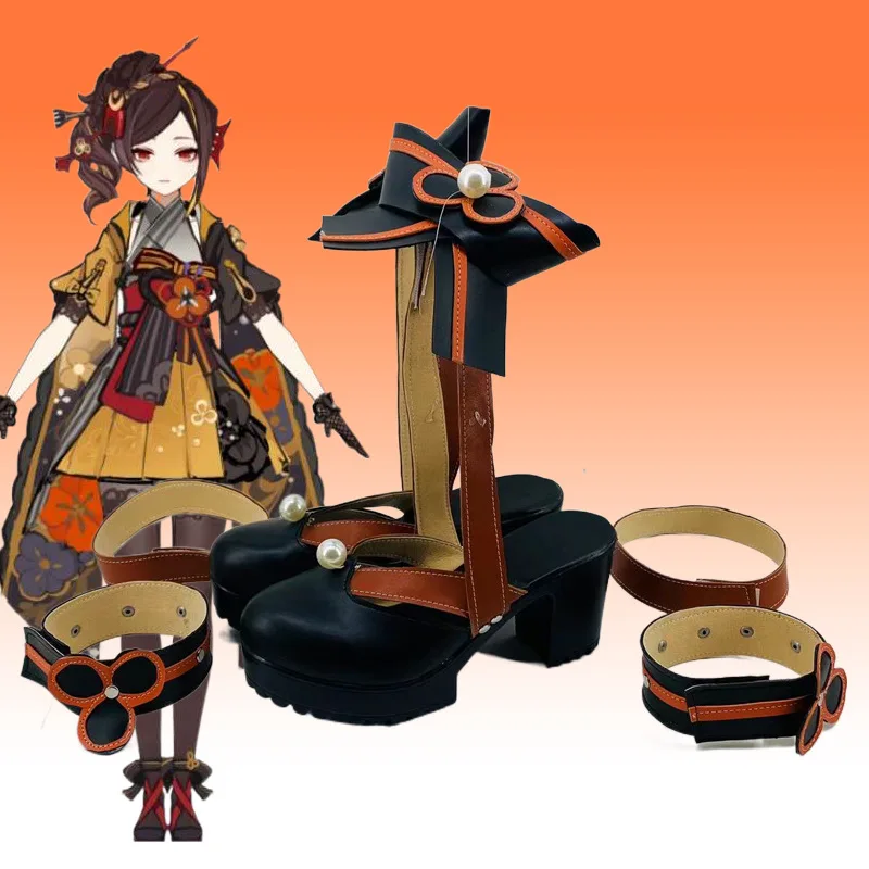 

Game Genshin Impact Chiori Cosplay Shoes Chiori Anime Cos Comic Halloween Woman Men Shoes