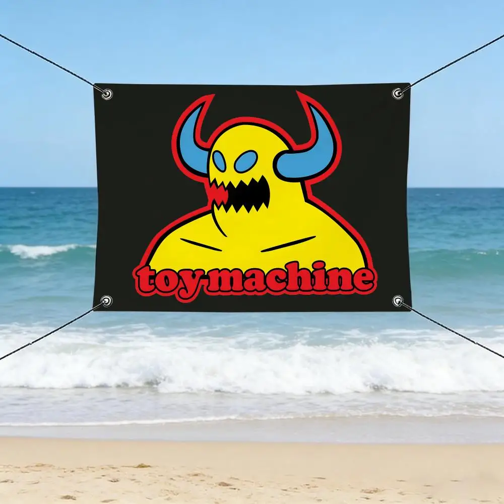 Skate Brand Toy Machine Flags: The Flag Is Suitable for Outdoor Camping, Bars and Hotels, Birthday Parties