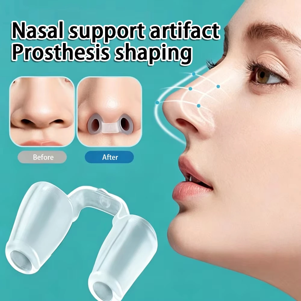 Nasal Dilator Silicone Postoperative Rhinoplasty Nostril Support Silicone Shaping Crooked Nose Correction Fixator Gel Nose Clip