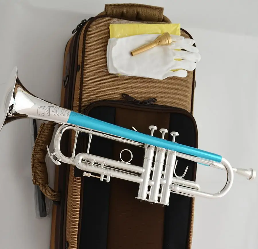 

NEW TaiShan Silver Plated Trumpet Horn B-flat 4-7/8" Bell