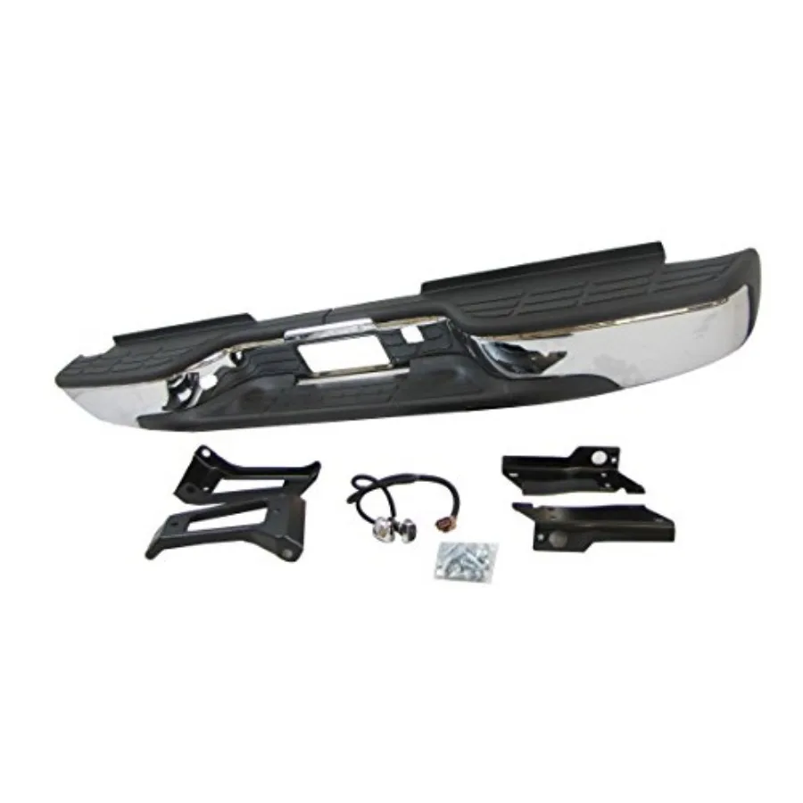 مجموعة المصد الخلفي الجديدة من الكروم لسيارة شيفروليه سيلفرادو وجي إم سي سييرا 2500HD 3500 شاحنات متينة من الكروم- #2