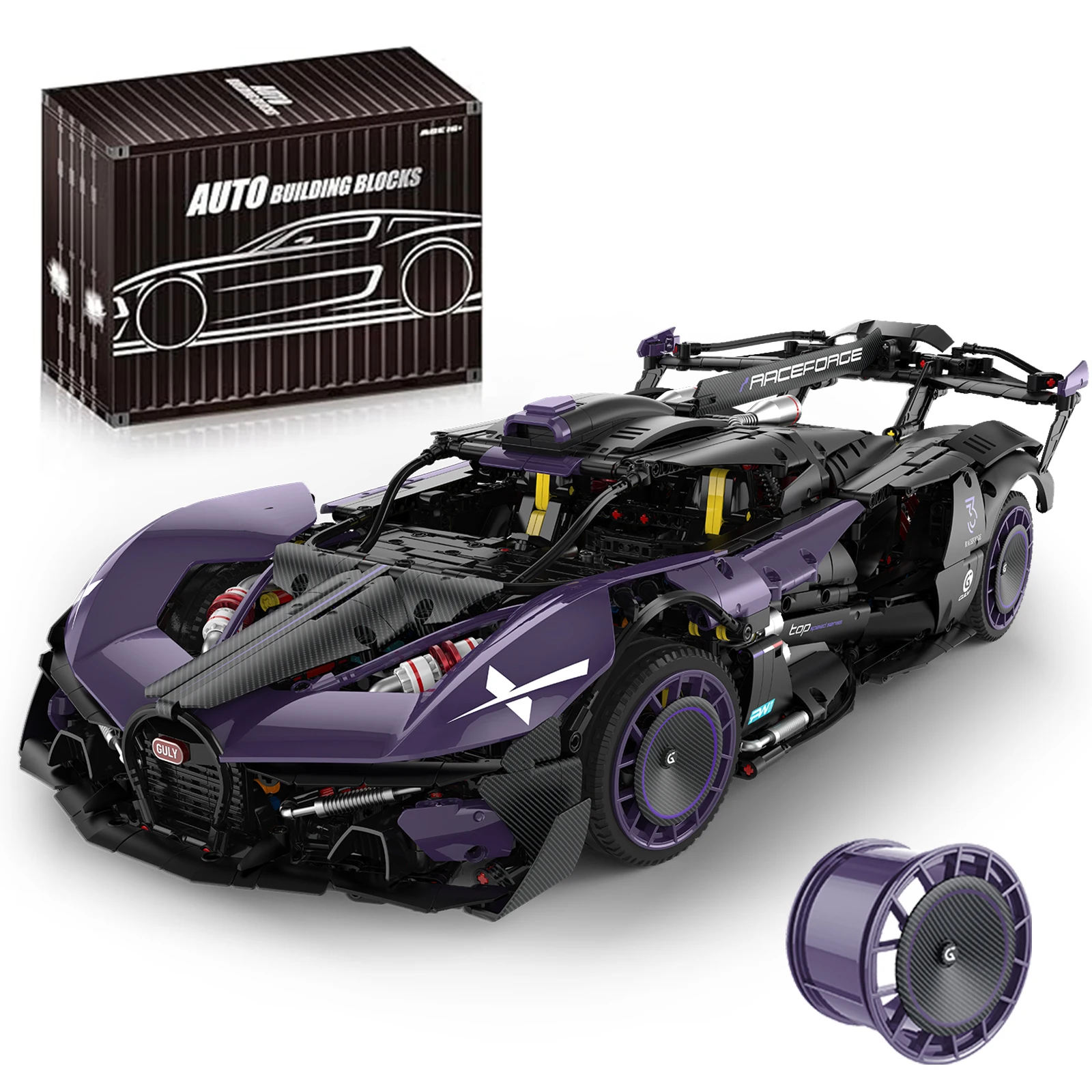 

3332PCS 1:8 Race car Building Set for Adults, Collectible Car Building Kits, Supercar with Authentic Features