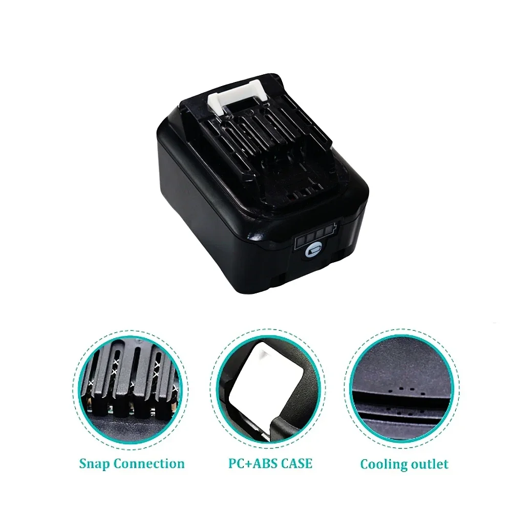 Suitable For Makita BL1021B BL1041B BL1015B BL1020B BL1040B DC10WD 12V 4000/5000mAh Lithium-ion Rechargeable Battery