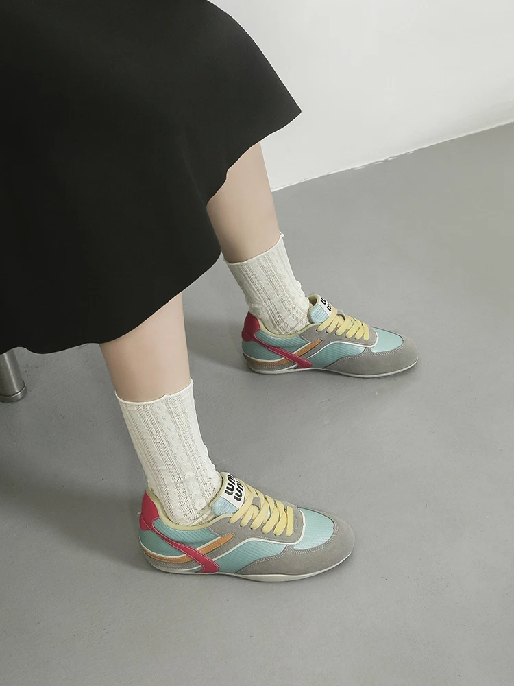 

Linxiang Green as Good as It Gets Casual Shoes for Women Retro Sporty Flat Laced Slipons Comfortable Alligator Patterned Snea...