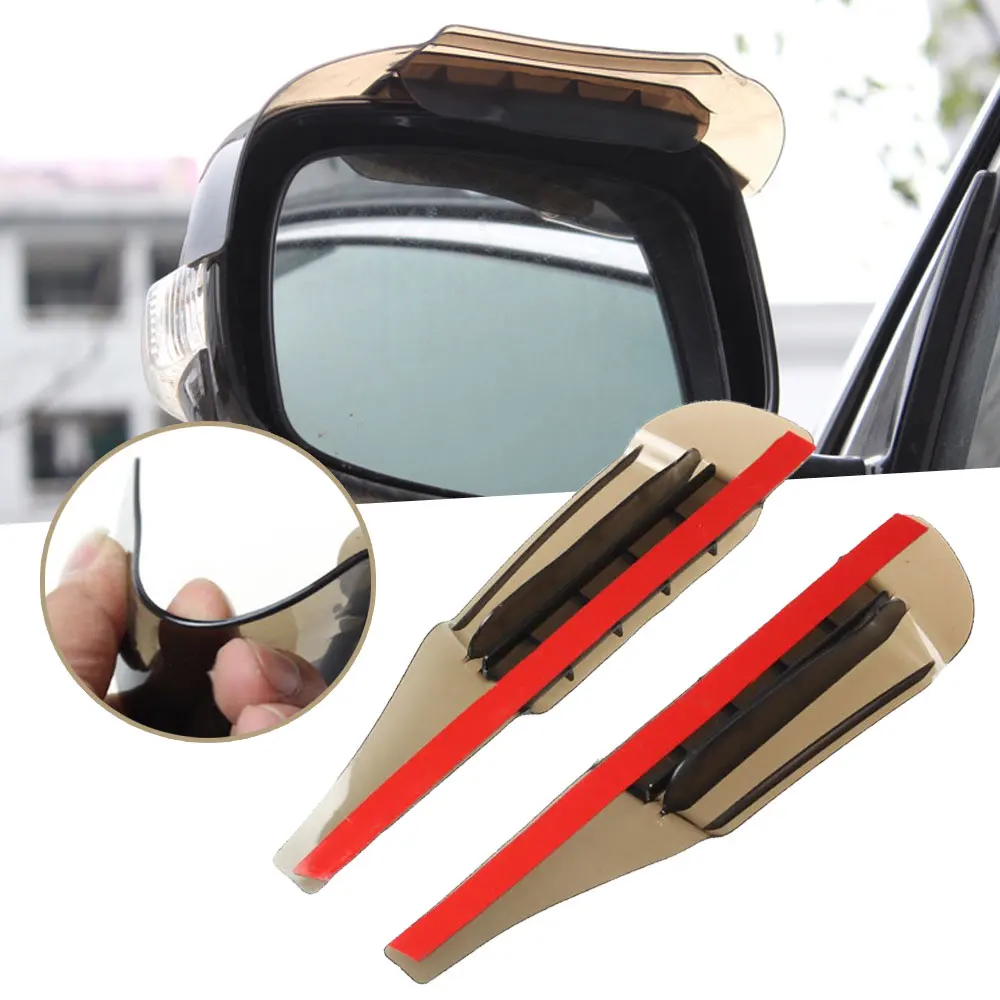 

Car Rearview Mirror Rain Shield Rain Eyebrow Rain Cover Universal Air Drying Style Rear View Side Mirror Rain Eyebrow Shield