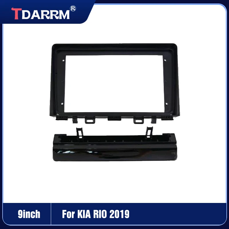 Radio Fascia For 2019 KIA RIO 2 Din Auto Radio Car GPS Navigation Stereo Frame In Dash Headunit Screen 9 Inch