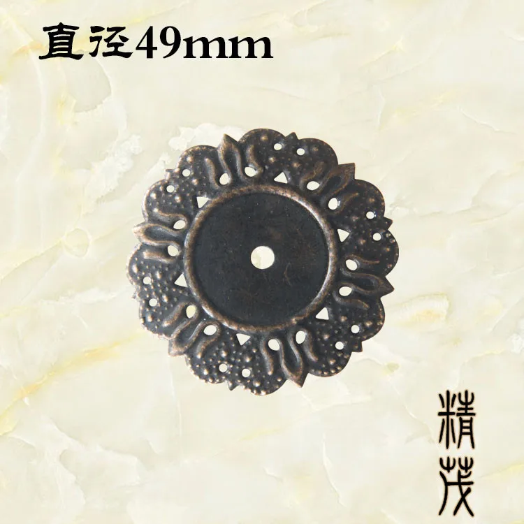 Jingmao-914 Antique Wooden Box Gift Corner Decorative Sticker Iron Sheet Round Code Protection Corner