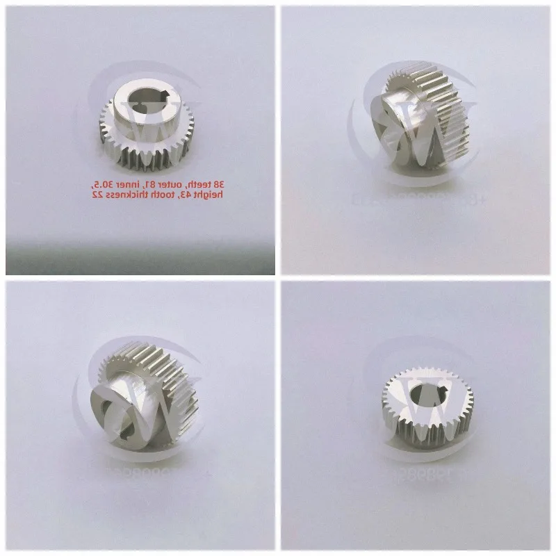 Komori LS29 Water Roller Gear 38 Teeth Ink Roller Gear Komori Offset Printing Machine Parts