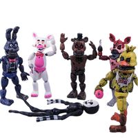 Five Night At Freddy Anime Action Figure Game Fnaf Bonnie Bear Foxy Freddy Toys Pvc Model Children Birthday Gifts