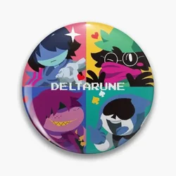 Deltarune Poster Customizable Soft Button Pin Lapel Pin Women Fashion Metal Clothes Collar Lover Funny Brooch Gift Creative