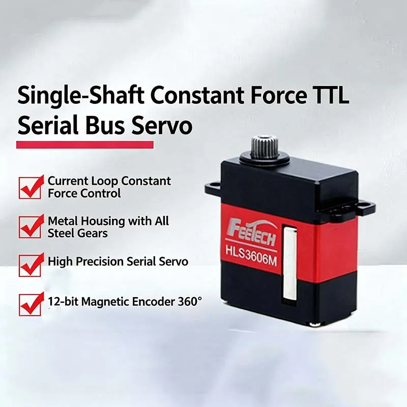 1PCS 20g Constant‑Force TTL Serial Bus Servo,6kg.cm 360° Magnetic Encoder Single/Dual‑Shaft