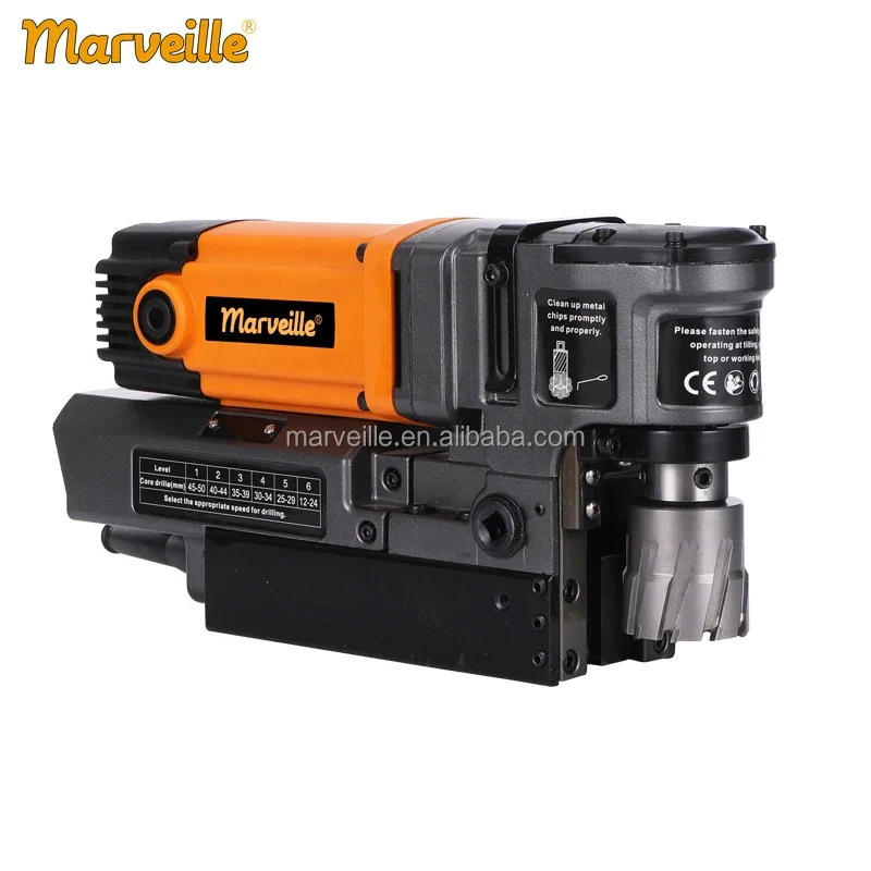 Marveille MW-50G 50mm  horizontal Magnetic Core 6 Speed magnetic drill concrete core drilling machine