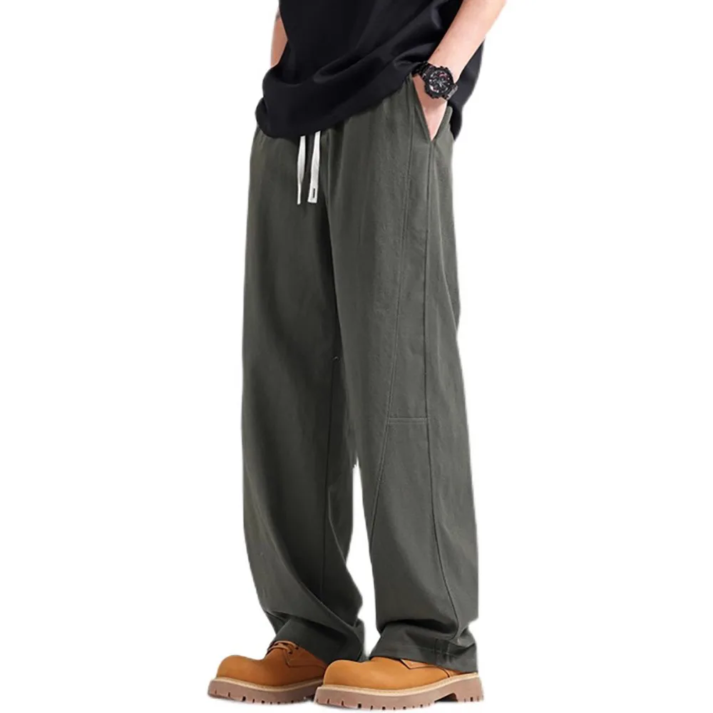 

Мужские брюки-карго на флисовой подкладке из 100% хлопка, повседневные мужские зимние спортивные штаны, уличные прямые мужские брюки для бега