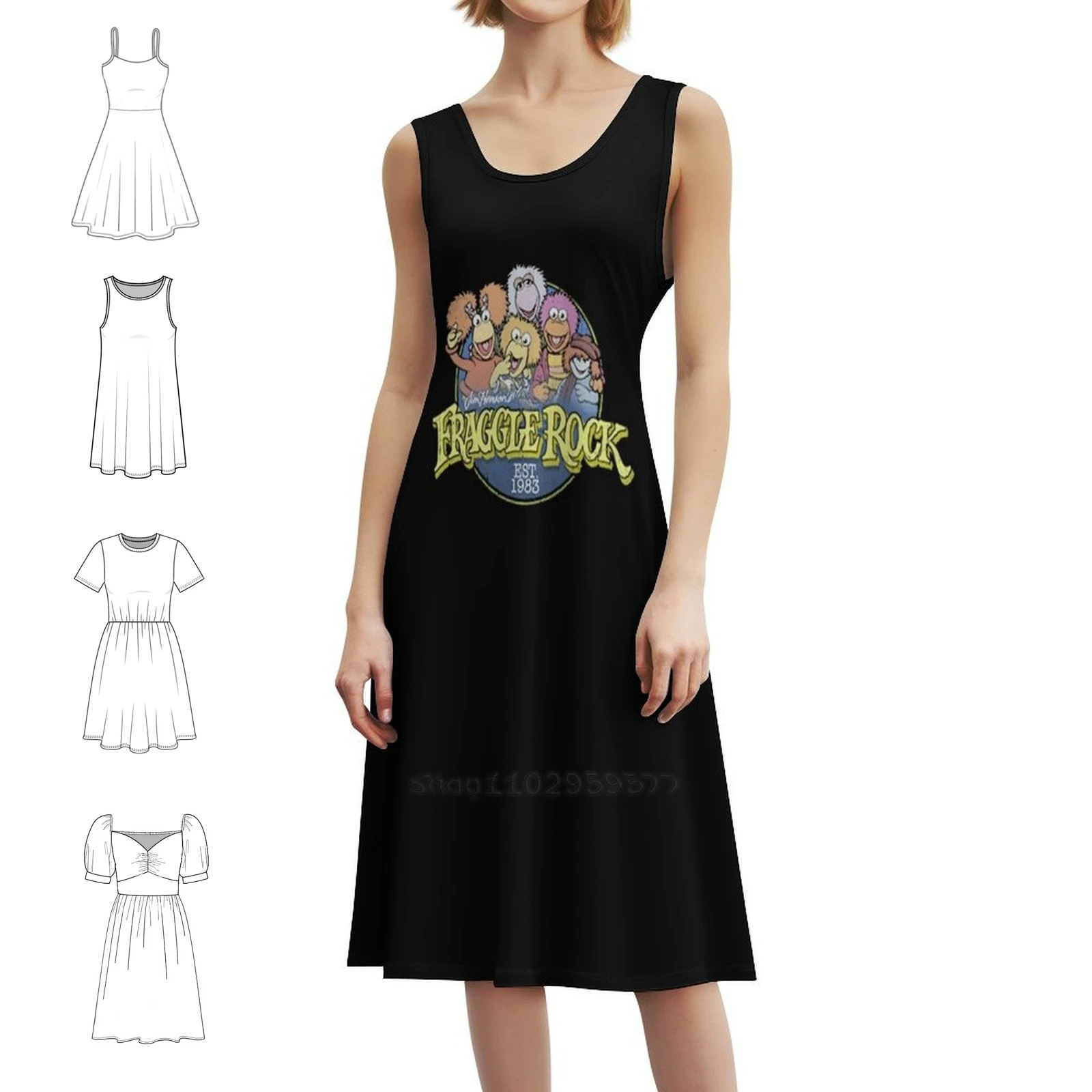 

Футболка Fraggle Rock Circle Essential, женская уличная одежда, праздничное платье, модная клубная одежда с принтом для женщин, Fraggle Circle