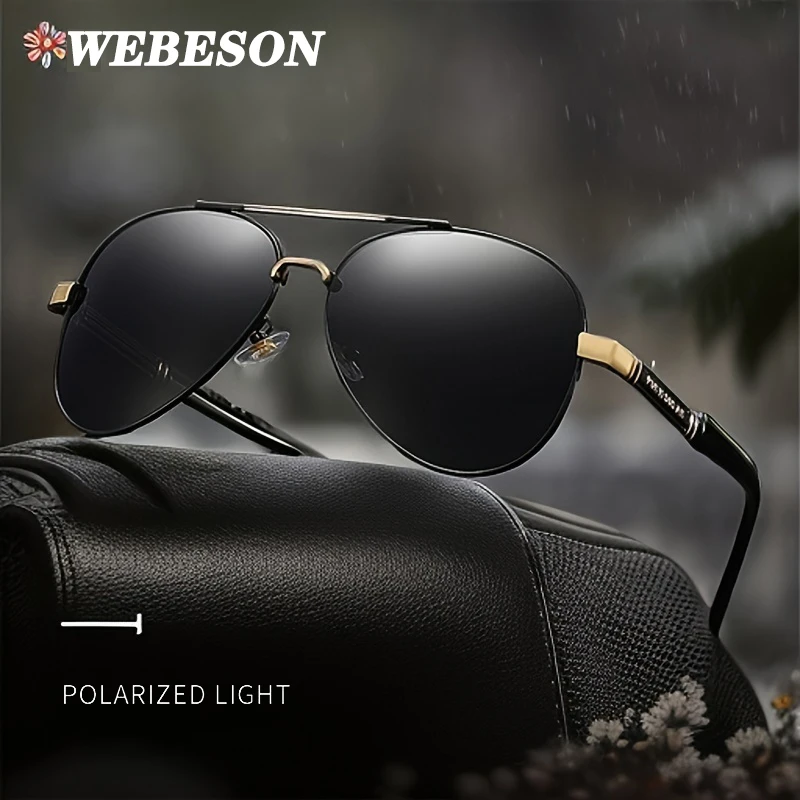 

Fashion Pilot Sunglasses for Men Polarized Driving Glasses Women Metal UV Resistant Goggles Classic Unisex Sonnenbrille UV400