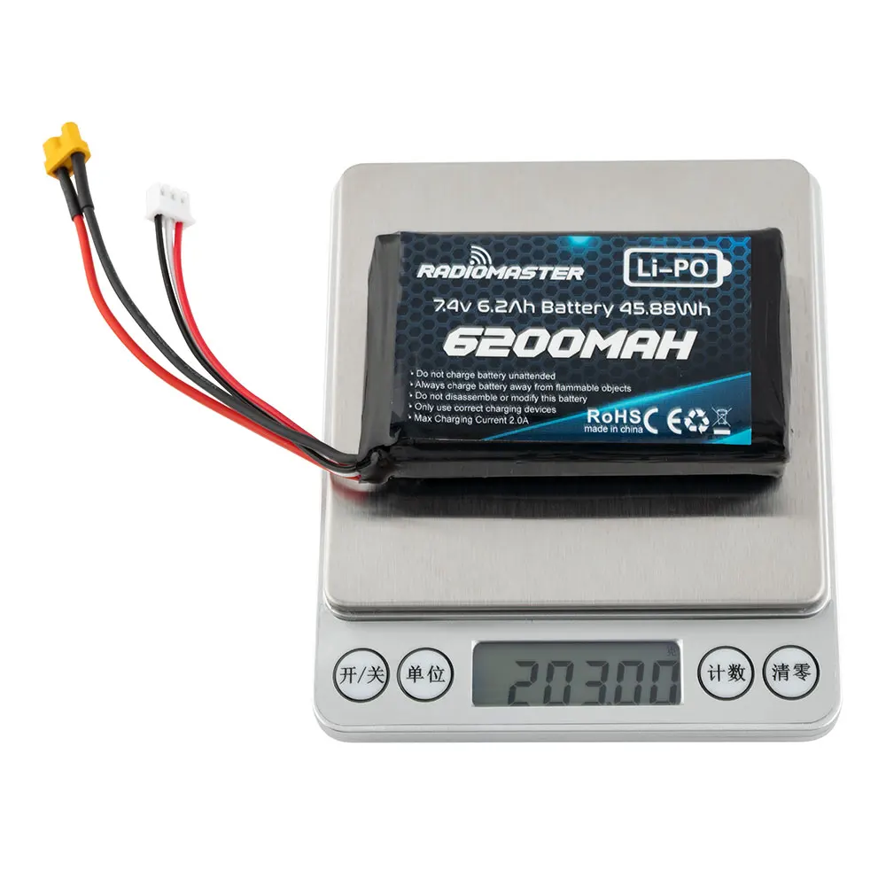 RadioMaster Transmitter battery 6200mah 7.4V 2S For TX16S BOXER/Boxer Max remote control lithium batter