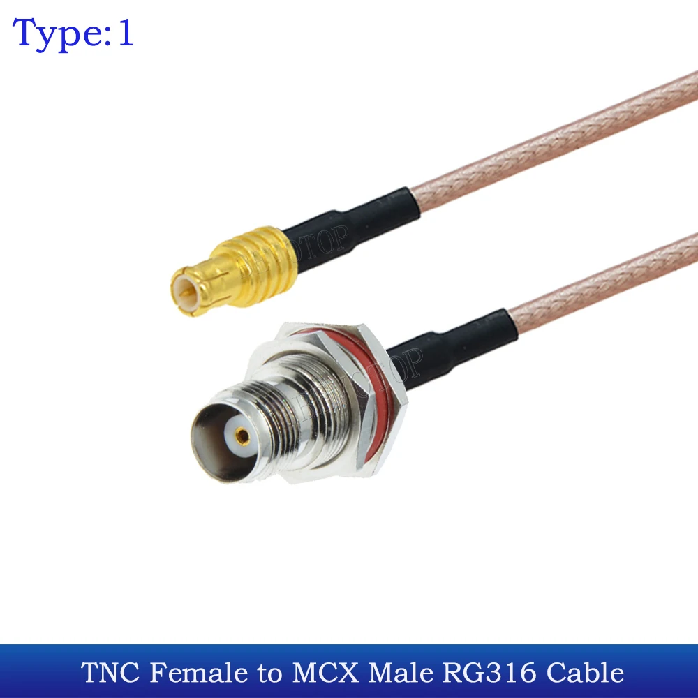 TNC Female to MCX Male Straight/Right Angle Connector Mini PCI WIFI WLAN Antenna RG316 RF Coaxial Extension Pigtail Jump Cord