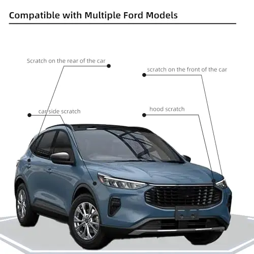 Vapor Blue Metallic(K1/M7490A) Car Paint Touch Up Pen Compatible with Ford,Automotive Scratch Remover for Nicks&Chips Repair
