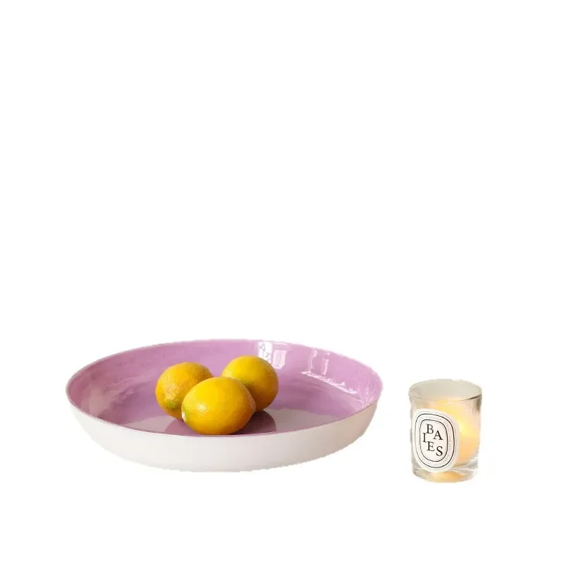 Glass fruit plate, living room coffee table, high-end exquisite and high-value, especially good-looking, new snack plate