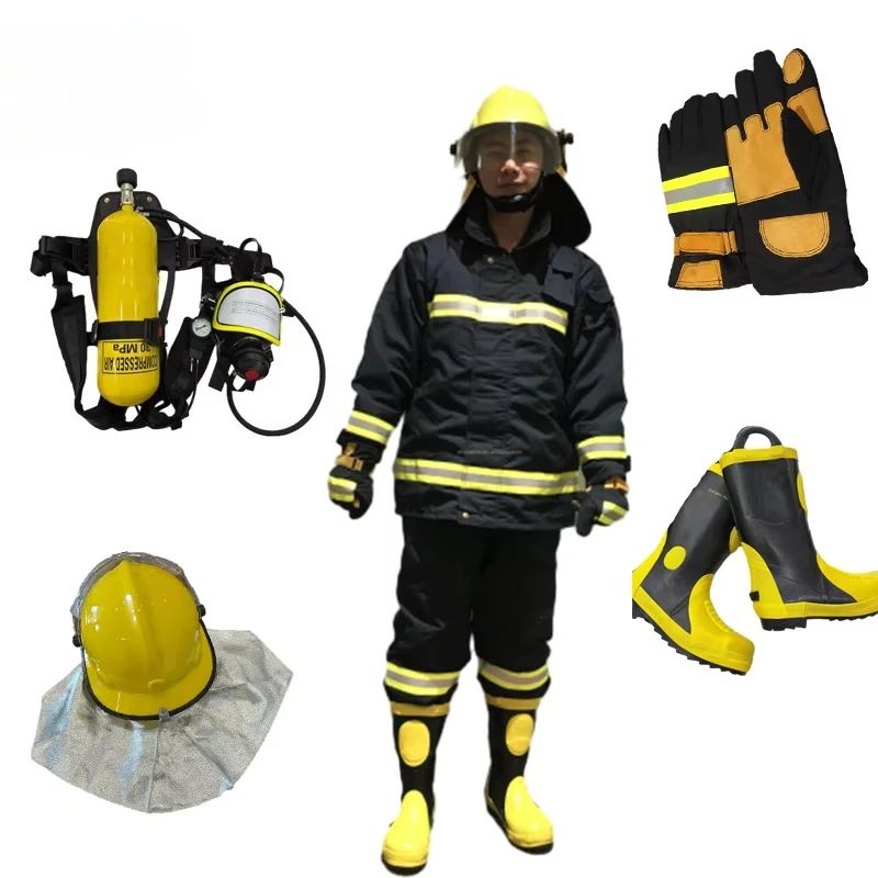 Firefighter Uniform Firefighter Suit Firefighter Fire Suit 4 Layers Aramid Fabric