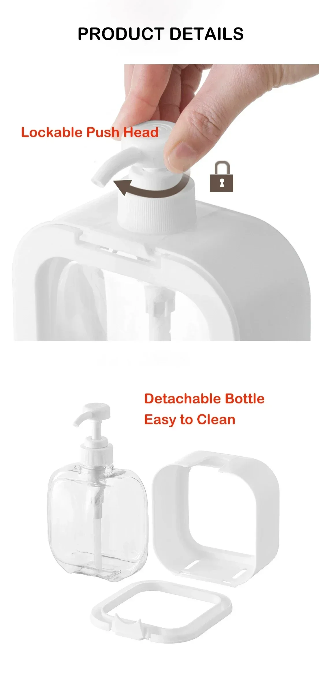 300ML Michael Jackson Transparent Soap Dispensers Refillable Portable Empty Bottle Shower Gel Detergent Dispensing Bottle Gift