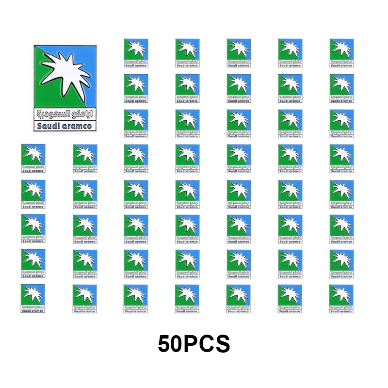 1-5-10-50-100PCS Saudi Arabia Mobile Phone 3M Sticker Badge Metal Pin Broooches Pins