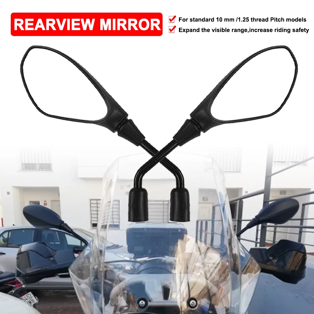 10mm Clockwise Motorcycle Rearview Mirror Accessories For Suzuki V-Strom DL250 DL650 GSR 250 400 600 750 GSX-S 125 150 950 GW250