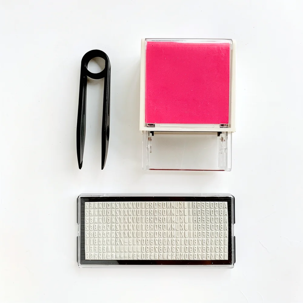 DIY Movable Type Stamp Kit Cus - Office Stationery Supply Business ulasan dan harga