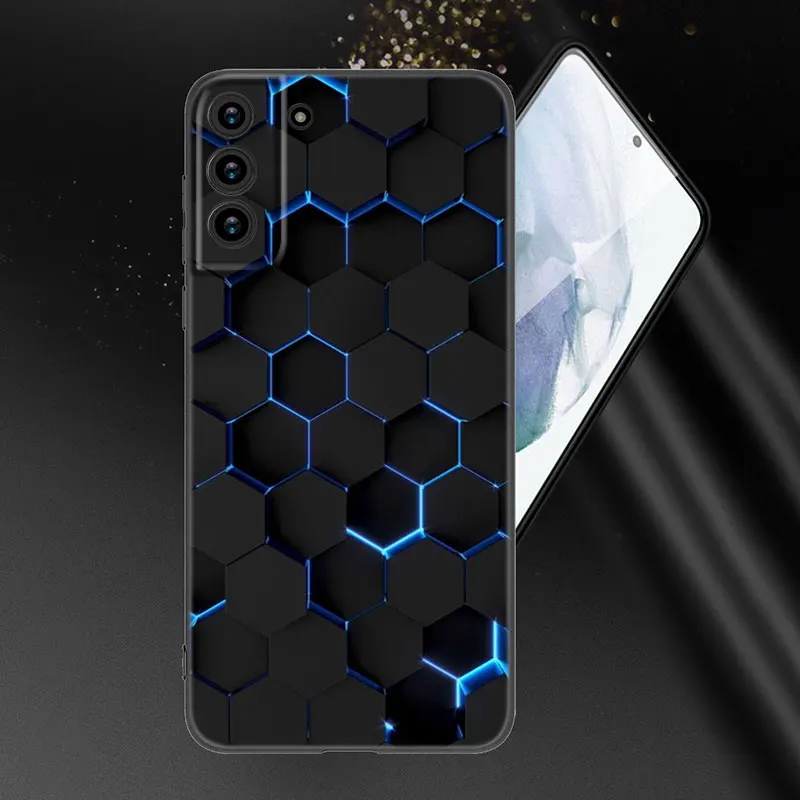 Car Carbon Fibre Line Phone Case For Samsung Galaxy S21 S20 FE S22 Ultra S10 Lite S9 S8 Plus S7 Edge S10E Soft TPU Black Cover