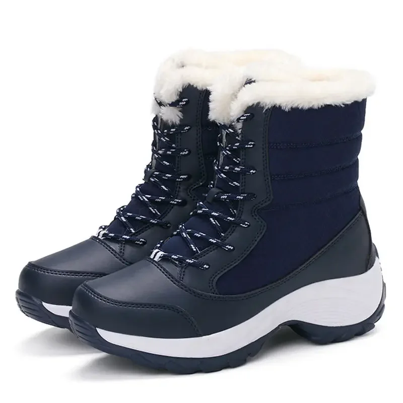 Women\'s 2024 New Snow Boots Anti Slip Designer Women\'s Ankle Boots Platform Warm Plush Women\'s Winter Shoes Best Seller