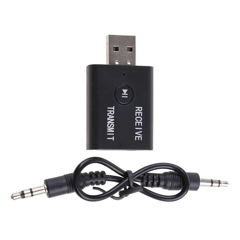 2 In 1 USB Wireless Bluetooth-compatible Adapter 5.0 Transmiter Receiver for Computer TV Laptop Speaker Headset HiFi Mic