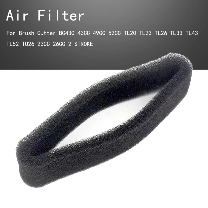 

10PCS/5/2/1 139 Air Filter Sponge For Brush Cutter BC430 43CC 49CC 52CC TL20 23 26 33 43 52 TU26 23CC 26CC 2 STROKE
