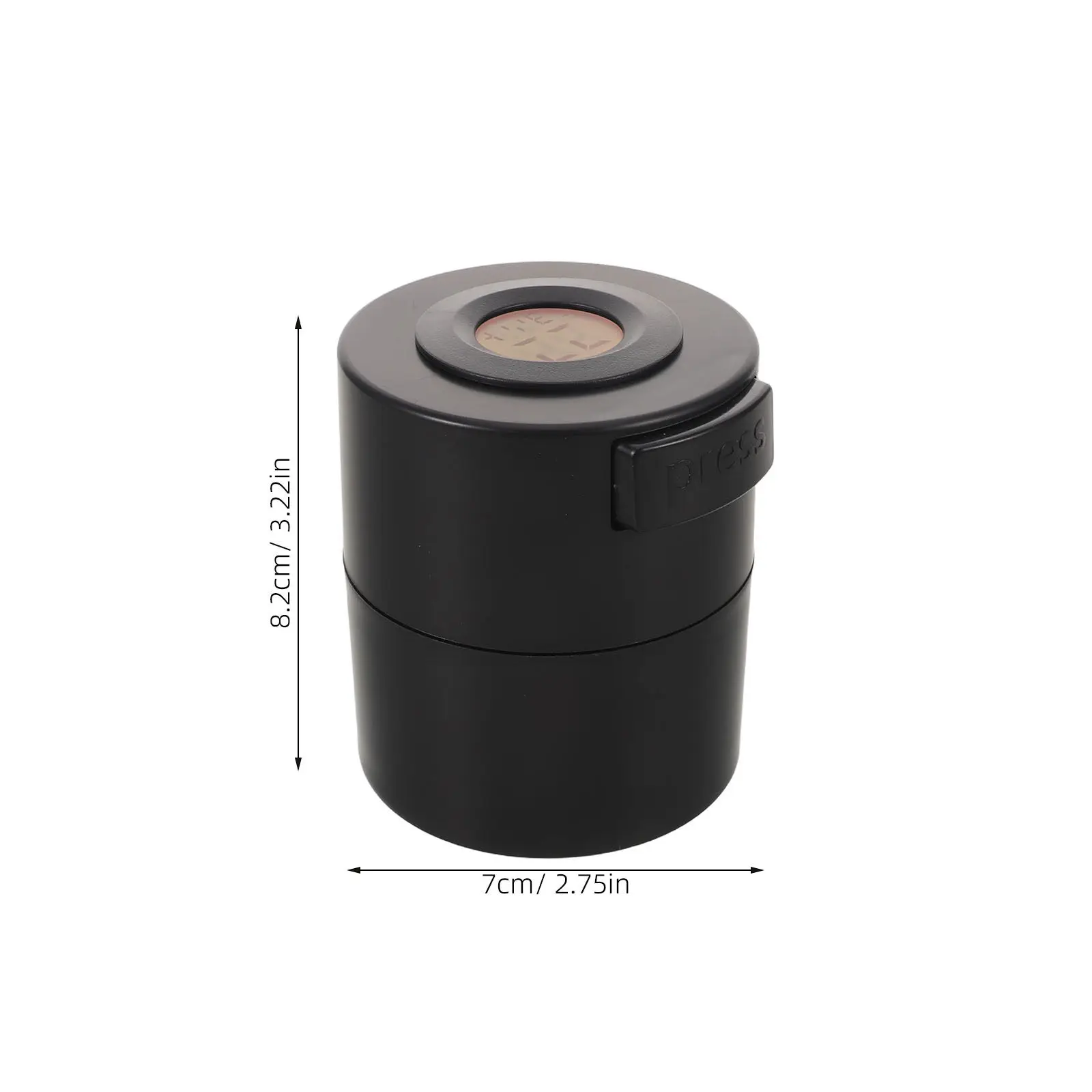 Eyelash Glue Storage Container Press Type Black Extension Glue Jar Inner Sponge Seal Temperature Humidity Monitor Airtight Lash