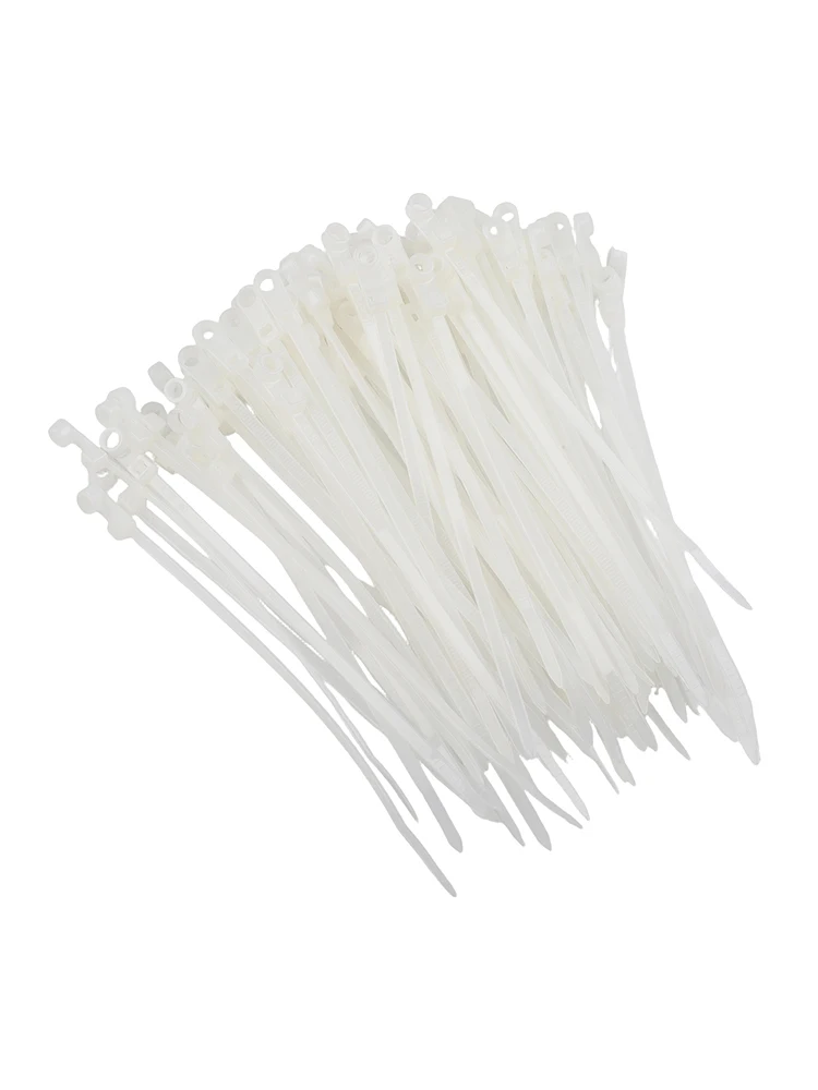 100PCS Nylon Cable Ties with Screw Hole Mount Self Locking Loop Wrap Ties for Secure and Neat Wire Organization