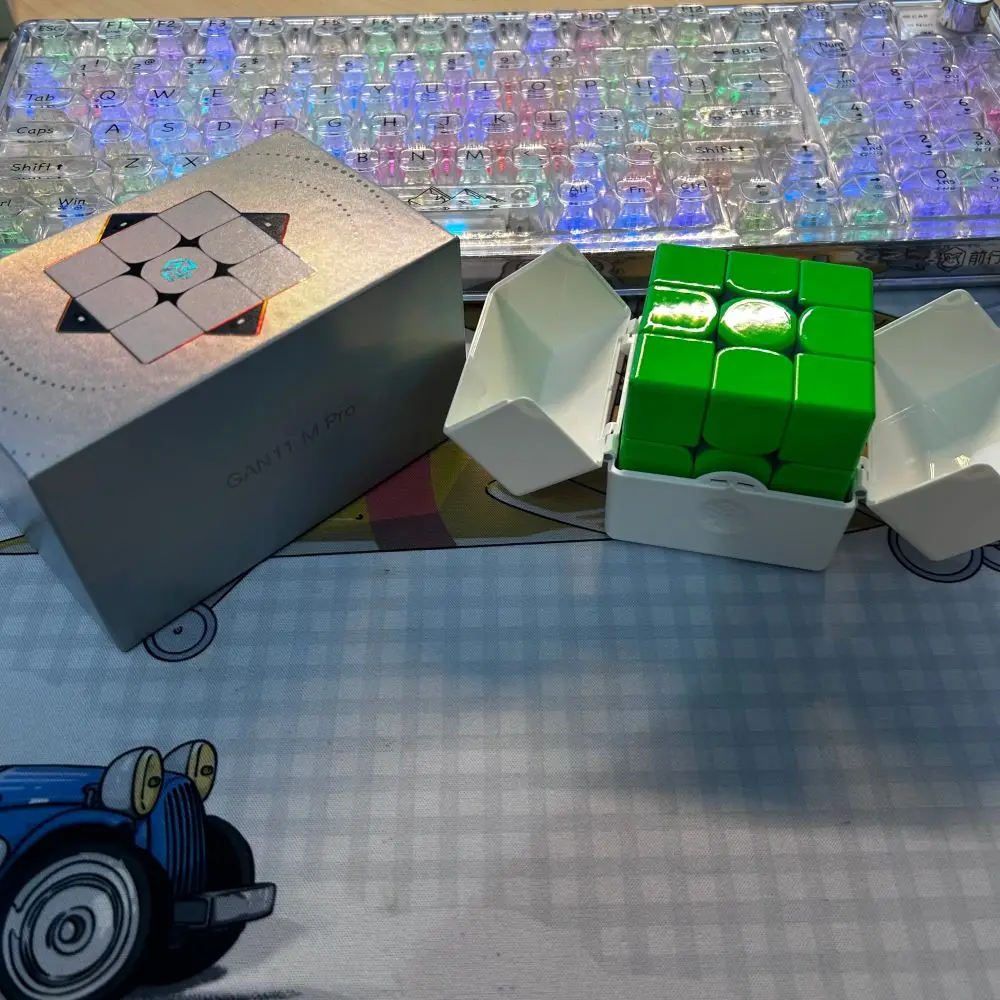 DIY Gan11 M Pro UV Maglev Groen Oranje GAN Limited Edition 3x3 Kubus Gan Limited 3x3 Magische Kubus Magnetische Levitatie Magnetische