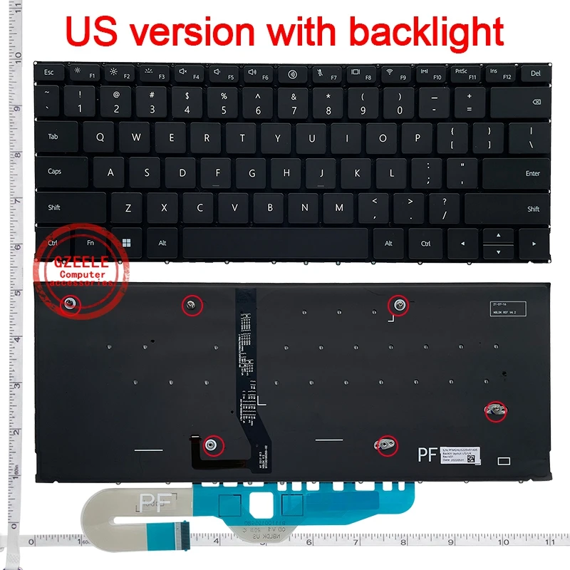 US NEW keyboard For HUAWEI Mate Book X Pro 2022 MRG-W 76 MRG-W 56 MRGF-X MRGF16 MRGFG-32 MRGFG-16 English laptop