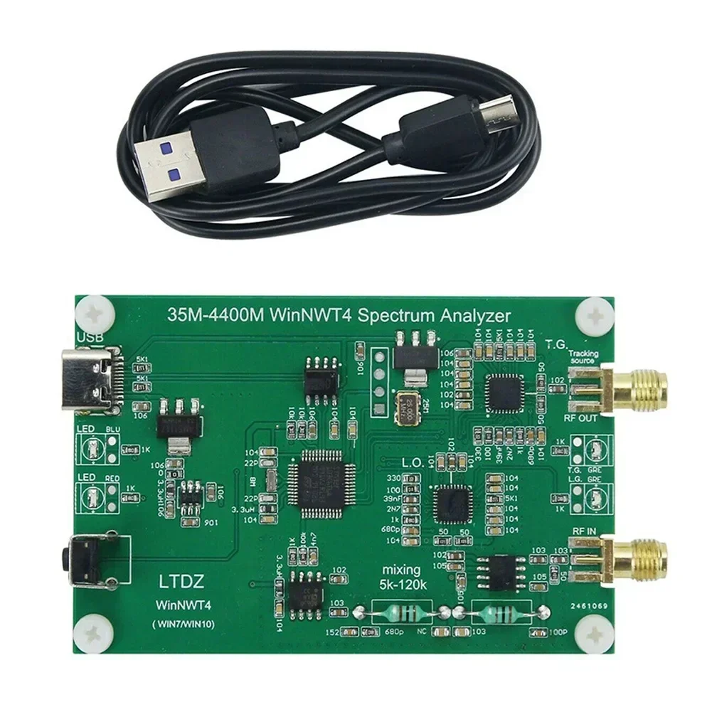 LTDZ_35M-4400M USB Spectrum Analyzer Module Spectrum Signal Source PCB For 35-4400M RF Frequency Domain Analysis Tools