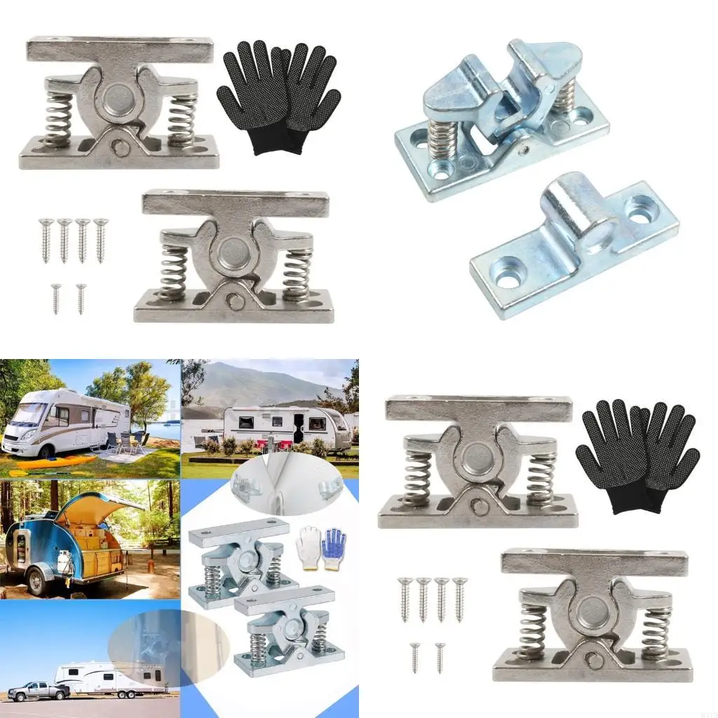 

Сверхмощные подпружиненные дверные защелки. Простая установка для прицепов. Лодки. Гаражный шкаф. Сарай. Для использования в и