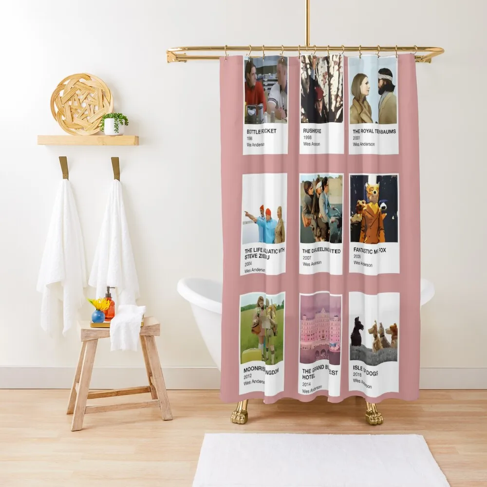 

Pantone Wes Anderson Shower Curtain Funny Shower Bathroom Shower Set For Bathroom Set Curtain