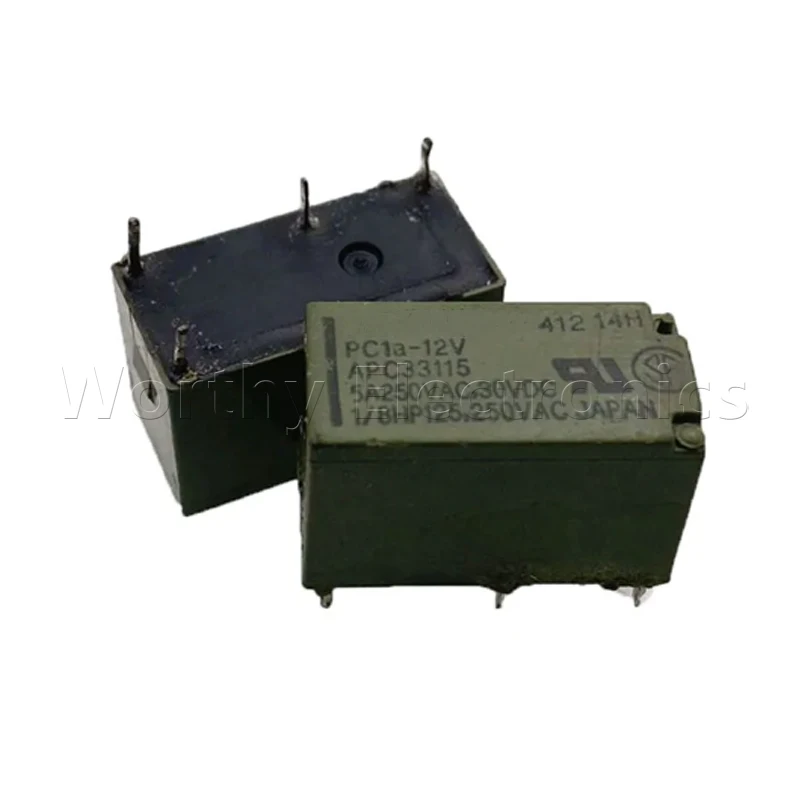 

Free shipping 10pcs/lot relay 12VDC 5A 4PIN PC1a-12v