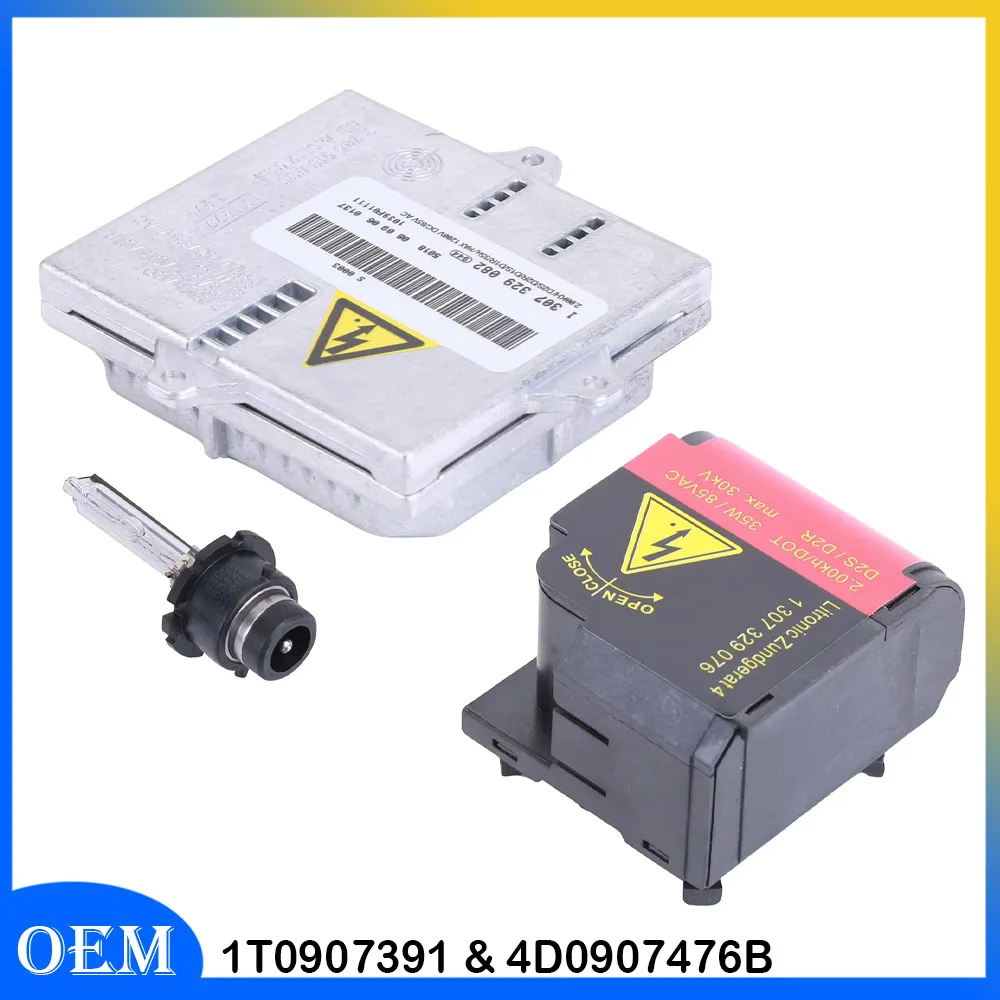 

Xenon Headlight Ballast Unit Kit with HID Igniter D2S Bulb Compatible for Jetta 2005-2009 Replaces 1T0907391 4D0907476B