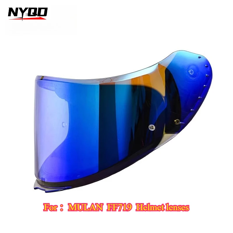 

For Mulan Motorcycle Helmet General FF719 Original Helmet Lens Red-plated Gold-plated Anti-fog Sticker Silver-plated capacetes