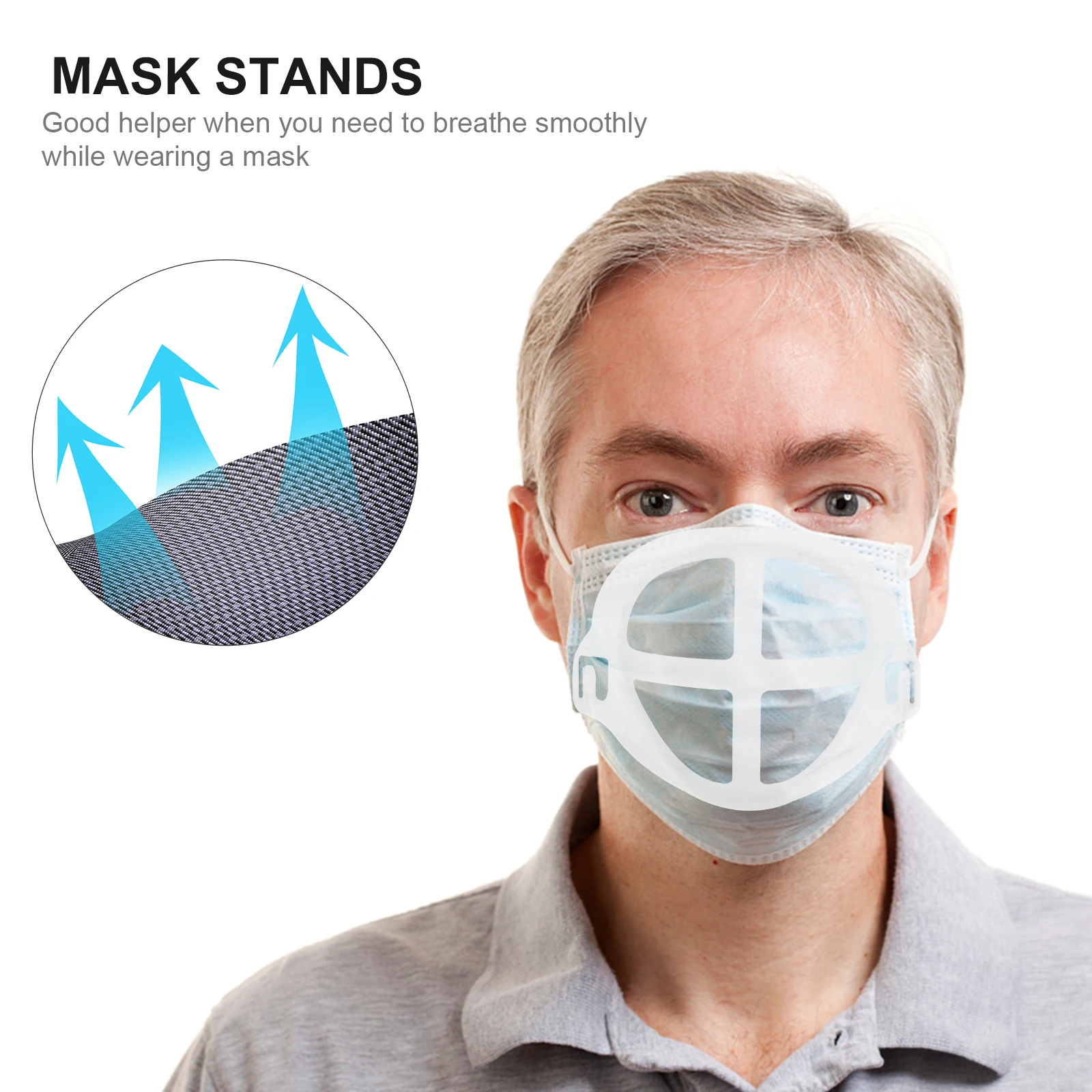 15 Pcs Mask Bracket Inner Support Washable Reusable Breathing Lipstick Friendly Soft Plastic DIY Craft Supplies