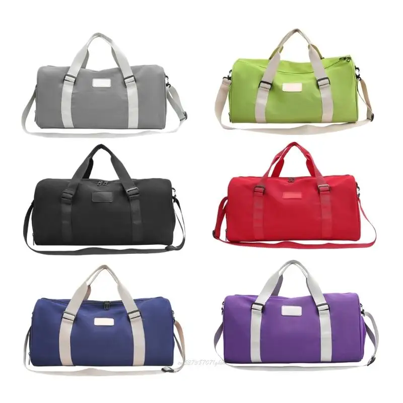 

X5XA Износостойкий нейлон для хранения вещей для путешествий в тренажерный зал с двойным отделением, эргономичная система ручек