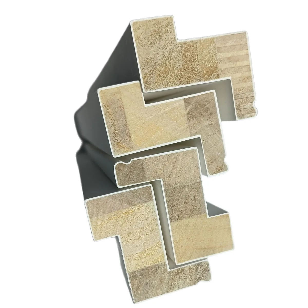 

Современный белый окрашенный литой материал из цельного дерева, компонент внутреннего украшения, ПВХ МДФ, жалюзи для посадки сосны с праймером