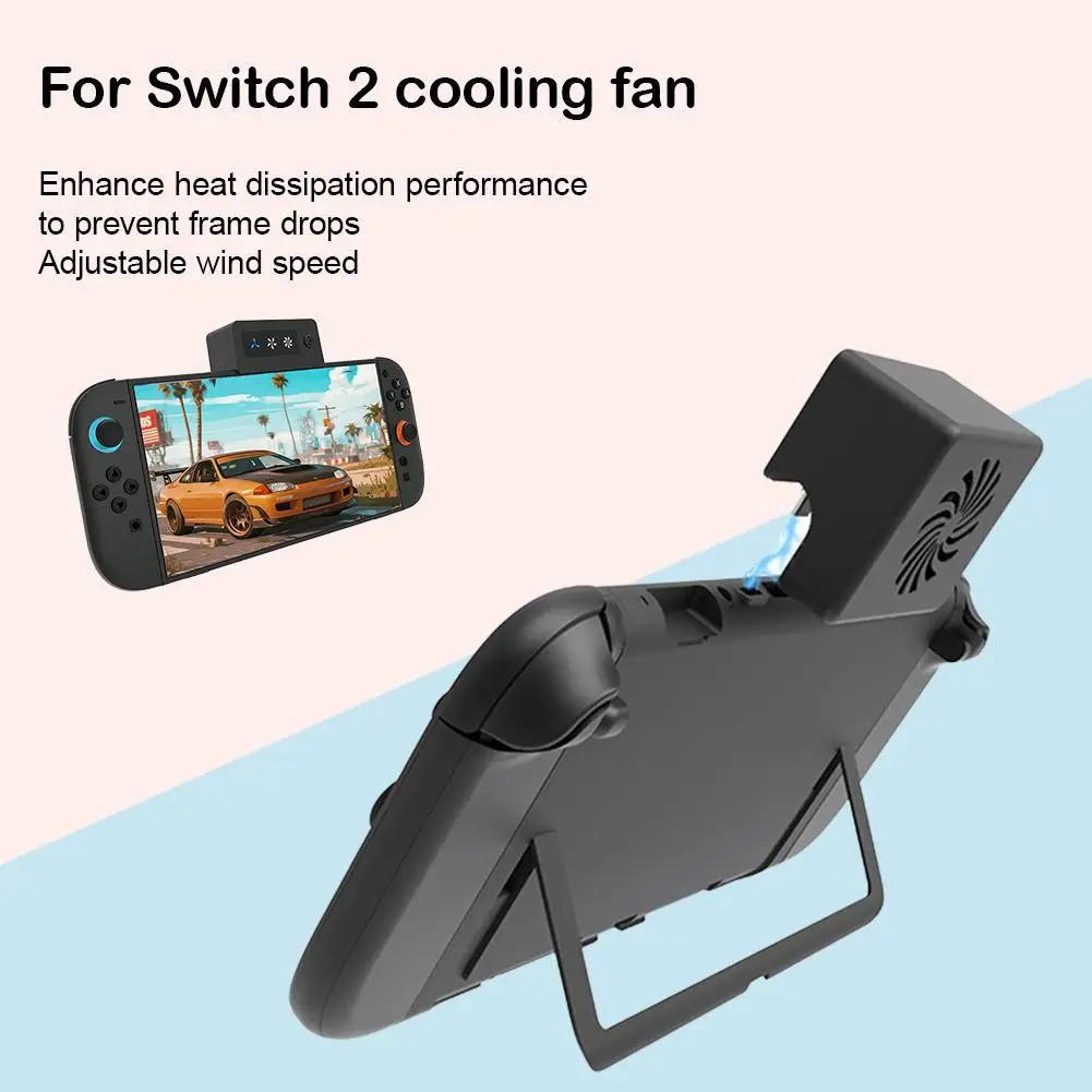 For Nintendo 2 Cooling Fan Micro USB Cable Powered Docking Station Dock Accessorie 3-Speed Adjustment Console Cooler