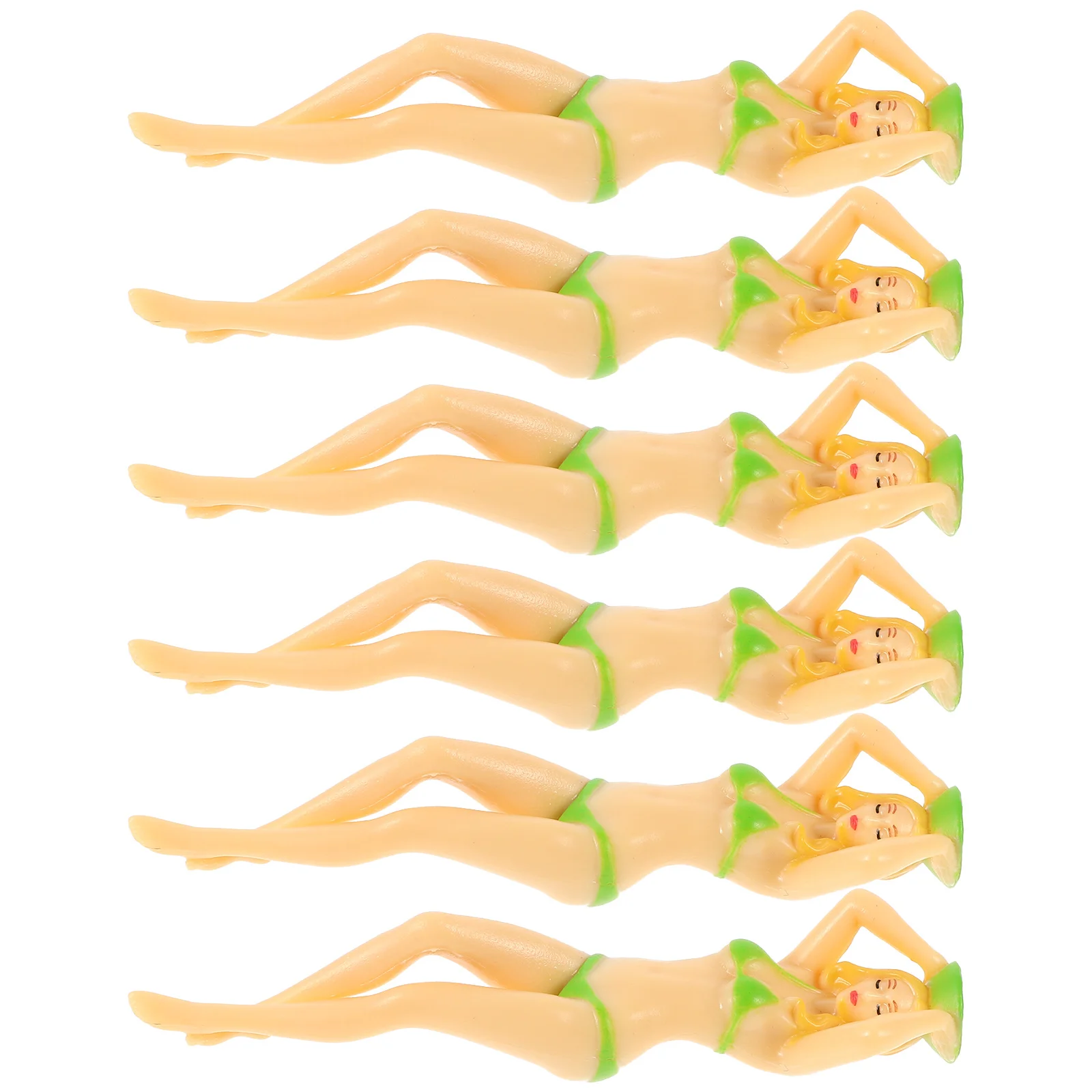 

6Pcs Bikini Style Golf Tees Plastic Durable Funny Woman Golfs Pegs Long Lasting Golf Training Accessories Golfs Tees