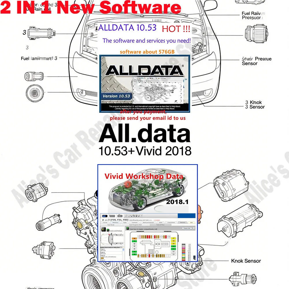 

Newest Version Alldata 10.53 obd2 scanner Software + Vivid 2018 Workshop DATA Atris-Technik Europe Automotive Repair Software