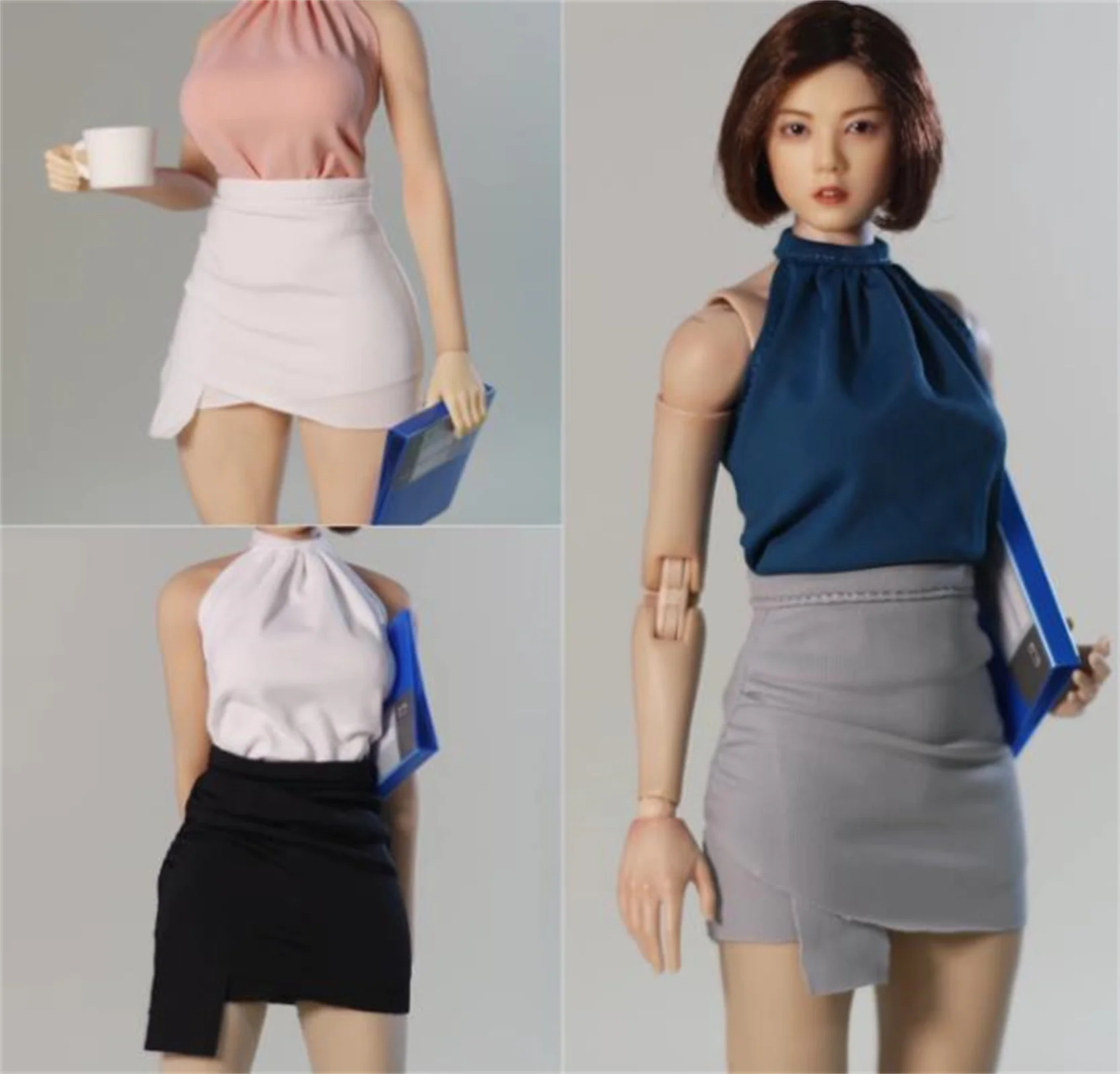 

1/6 женская одежда солдата, жилет, юбка на бедрах, комплект секретаря для 12 дюймов, фигурка, костюм, одежда, фигурка солдата, экшн-модель